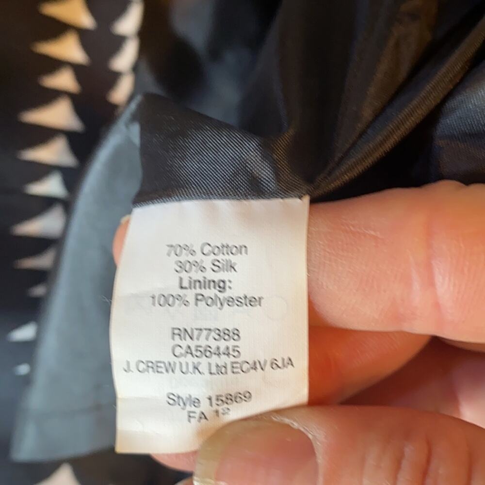J. Crew Collection Black & White Wrap Fit & Flare Dress New with tags Size 6 - Picture 10 of 10